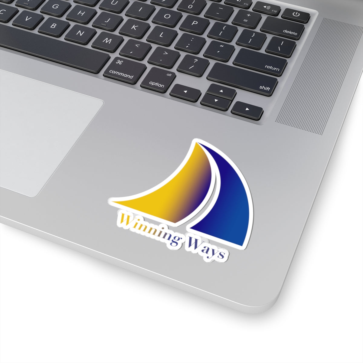 Logo Cut Stickers, Nautical Gift, Laptop Decal, Water Bottle Sticker, Motivation Decor, Winning Ways Design